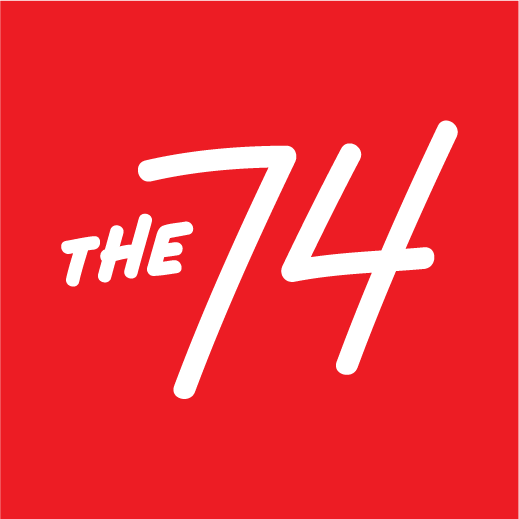 Kujali International Media - The logo for The 74 Million publication, which shows a red square background and the words "The 74" in white writing.